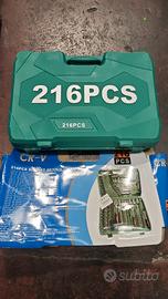 Set Chiavi a Bussola CR-V 216 Pezzi