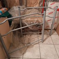 LETTO A CASTELLO IN METALLO GRIGIO