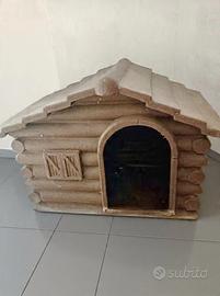 Cuccia per cani GRANDE vetroresina effetto legno