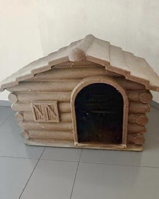 Cuccia per cani GRANDE vetroresina effetto legno