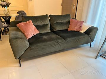 Divano poltrona sofà 3 posti con bracci rotandi