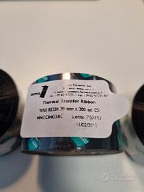 3 pz ribbon stampante termica 39mmx300m