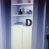 Libreria Billy Ikea bianca con ante