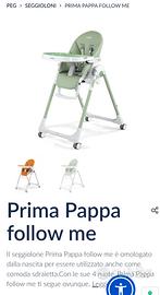Seggiolone pappa 