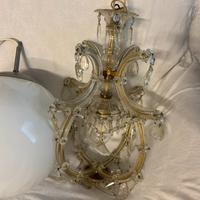 Lampadario a gocce restaurato