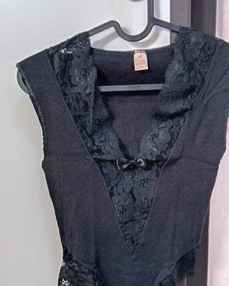 Body bello con pizzo tg. M (2) stupendo nero