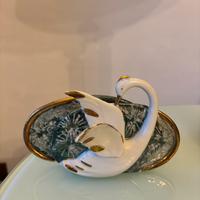 Scultura  vintage Cigno Porta Carte
