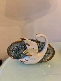 Scultura  vintage Cigno Porta Carte