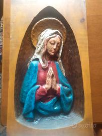 Madonna in legno massiccio