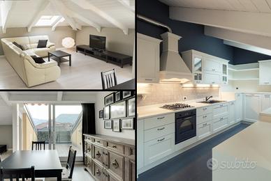 Appartamento mansardato 128 mq con garage