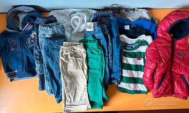 Lotto abbigliamento bambino 9 mesi inverno autunno