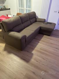 Divano letto angolare con penisola sinistra