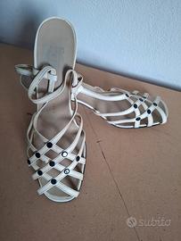 sandali vintage n 37 made in Italy bianchhi