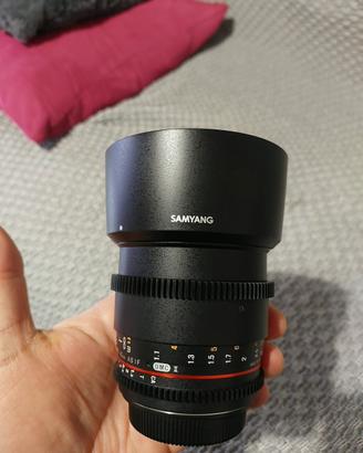 Samyang cine 85mm t1.5 per Canon