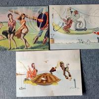 WW2 Regia Aeronautica cartoline "Pin Up" originali