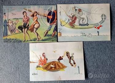 WW2 Regia Aeronautica cartoline "Pin Up" originali