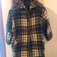 Cappotto 3/4 da donna a quadri