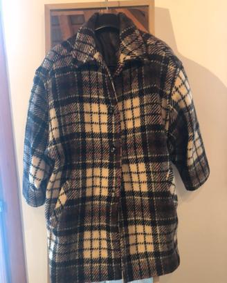 Cappotto 3/4 da donna a quadri