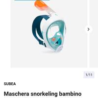 Maschera sub snorkeling