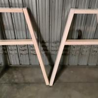 2 cavalletti in legno