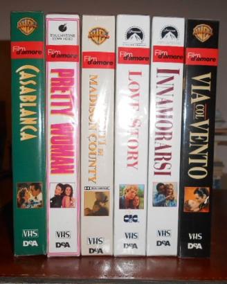 Film d'amore in VHS