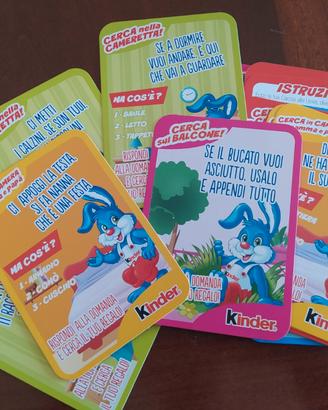 Regalini fine festa Kinder modalità dado o carte