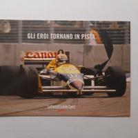 Nigel Mansell - Cartolina Postcard F1