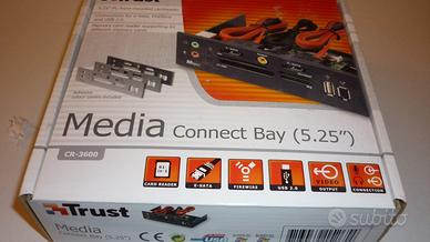 Hub interno USB, lettore schede, Firewire, Sata