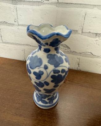 Vaso cinese classico blu e bianco