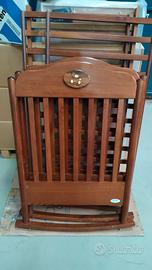 Lettino Orsetto con dondolo Legno AZUR.
 