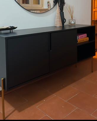 Credenza nera con ante Jesper