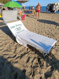 Telo coprilettino da spiaggia.