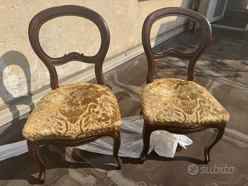 Sedie rivestite