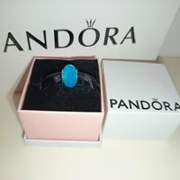 CHARM COMPATIBILE AZZURRO SATINATO SFACCETTATO 