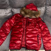 Piumino Giubotto Blauer Rosso Con PellicciaMarrone