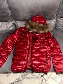 Piumino Giubotto Blauer Rosso Con PellicciaMarrone