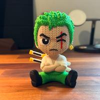 Zoro - One Piece - Figure con effetto uncinetto