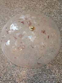 Plafoniera in vetro satinato 