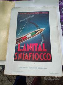 poster snia viscosa e bel paese vintage