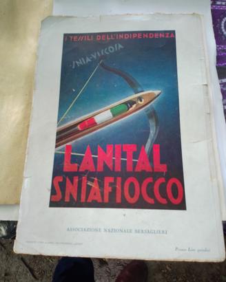 poster snia viscosa e bel paese vintage