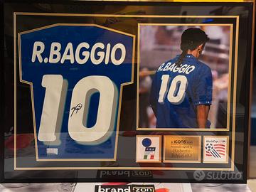 Maglia Italia Roberto Baggio Firmata Icons Coa