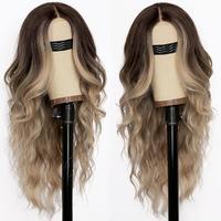 Aisi Hair Parrucca biondo rame ombré da donna, sin