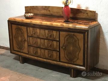 Credenza radica di noce anni '50