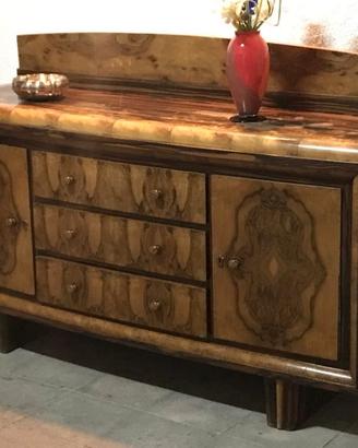 Credenza radica di noce anni '50
