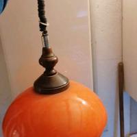 Lampada sospensione vintage anni ’70, originale