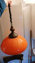 Lampada sospensione vintage anni ’70, originale