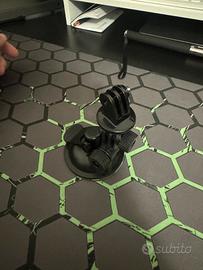 Supporto a ventosa e per casco gopro