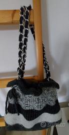 Borsa a tracolla donna in maglia