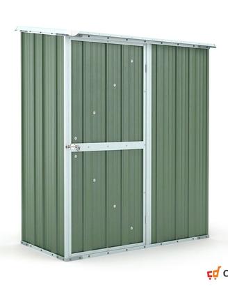 Casetta box giardino Acciaio 155x100 verde scuro