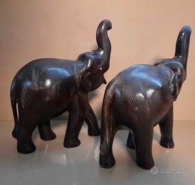 Elefanti in ebano fatti a mano artigianato african
